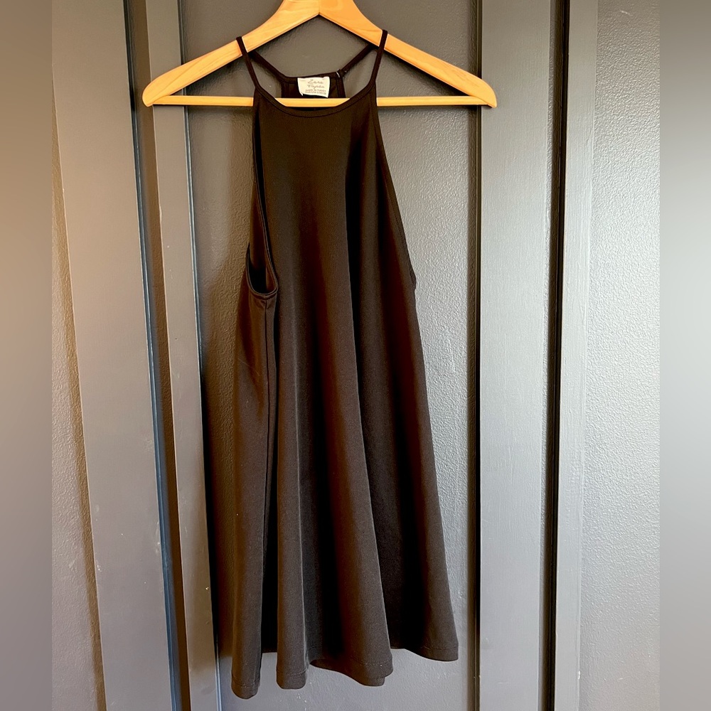 ZARA simple black dress